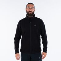 Ζακέτα Ανδρική Fleece Με Φερμουάρ Μαύρη APU 80525