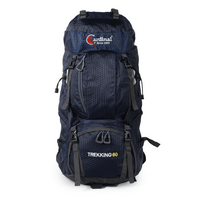 Σακίδιο πεζοπορίας, αδιάβροχο Daypack 60L Camping 1488 Σκούρο μπλε