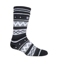 H.H. MENS HEAT HOLDERS SOUL WARMING SOCKS BLACK/CHARC 3051  80070