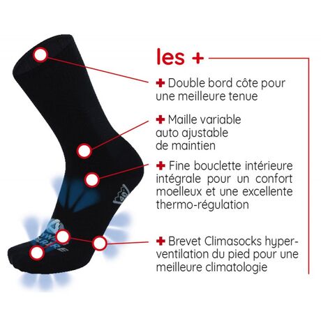 Κάλτσες Ισοθερμικές Chaussette Polaire Teflon/Climasocks RYWAN 1683