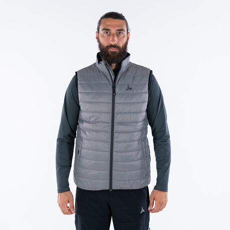 Αμάνικο Μπουφάν Puffer Ανδρικό Padded Idi Γκρι APU 80537