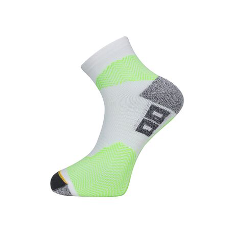 COM.RUNNING SOCKS RUN1 ΑΣΠΡΟ-ΠΡΑΣΙΝΟ S 35-38  80007